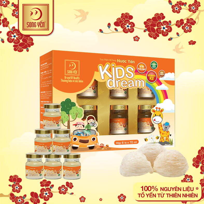 Nước Yến Dành Cho Trẻ Em Kids Dream (Lốc 6x70ml)
