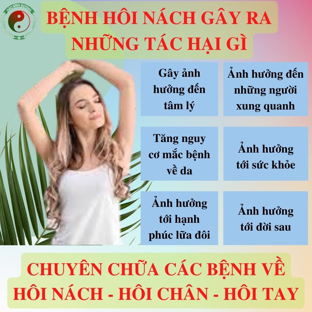 Hôi Nách Hào Bình Đường ( hôi nách tuyến mồ hôi hôi chân hôi tay...)