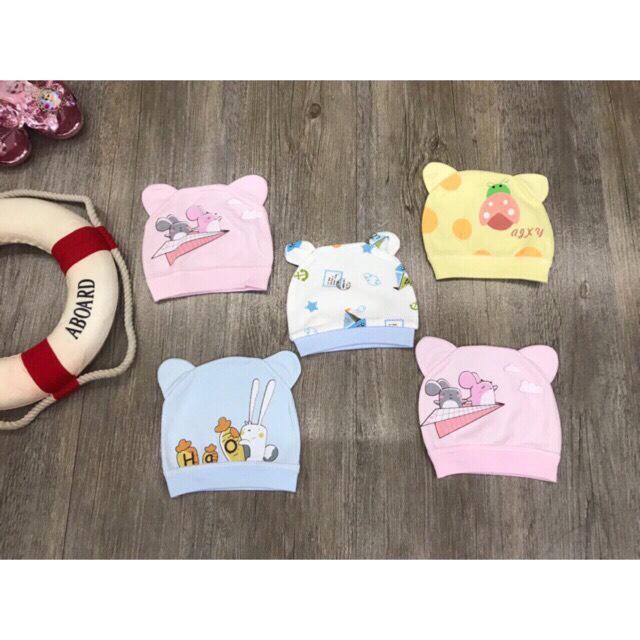 [HCM]NÓN CHO BÉ SƠ SINH COTTON MỀM MẠI