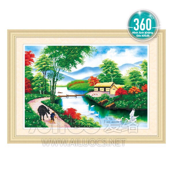 Tranh đính đá hồn quê 77291 chưa đính