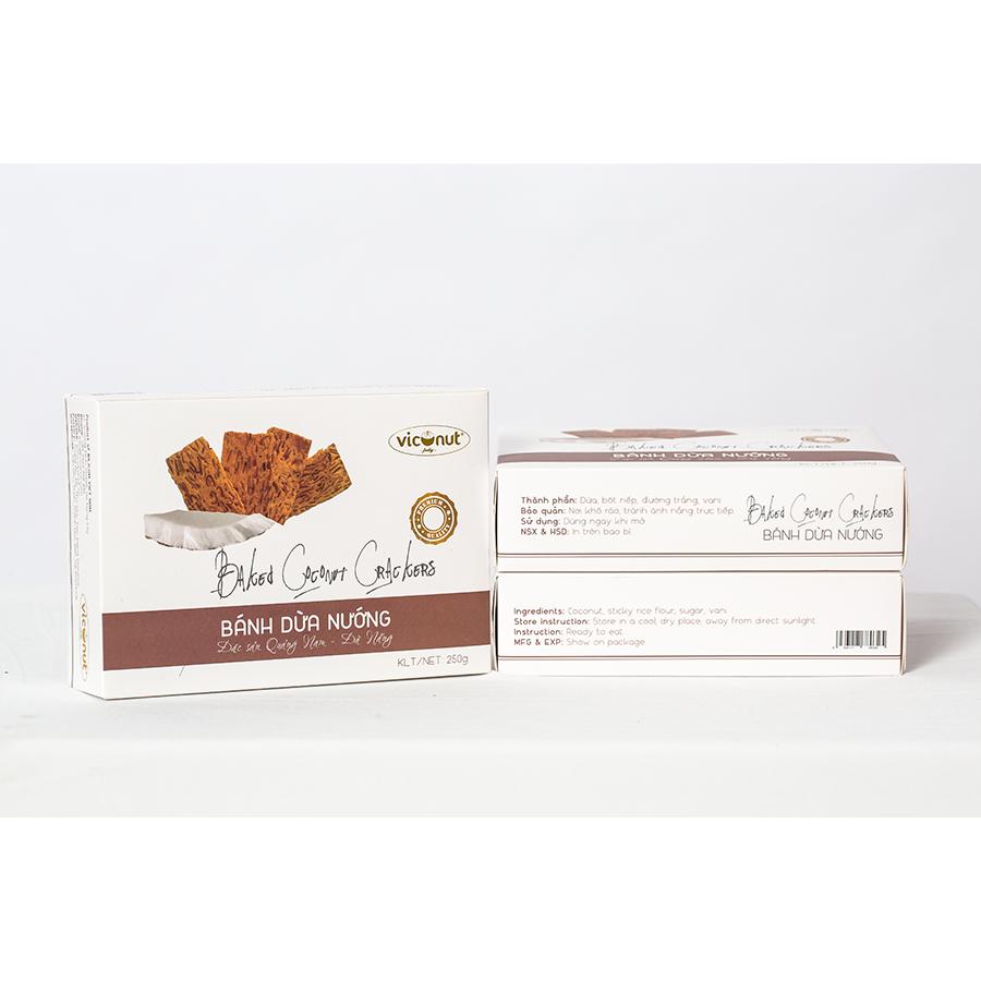 COMBO 4 BÁNH DỪA NƯỚNG VICONUT 250g