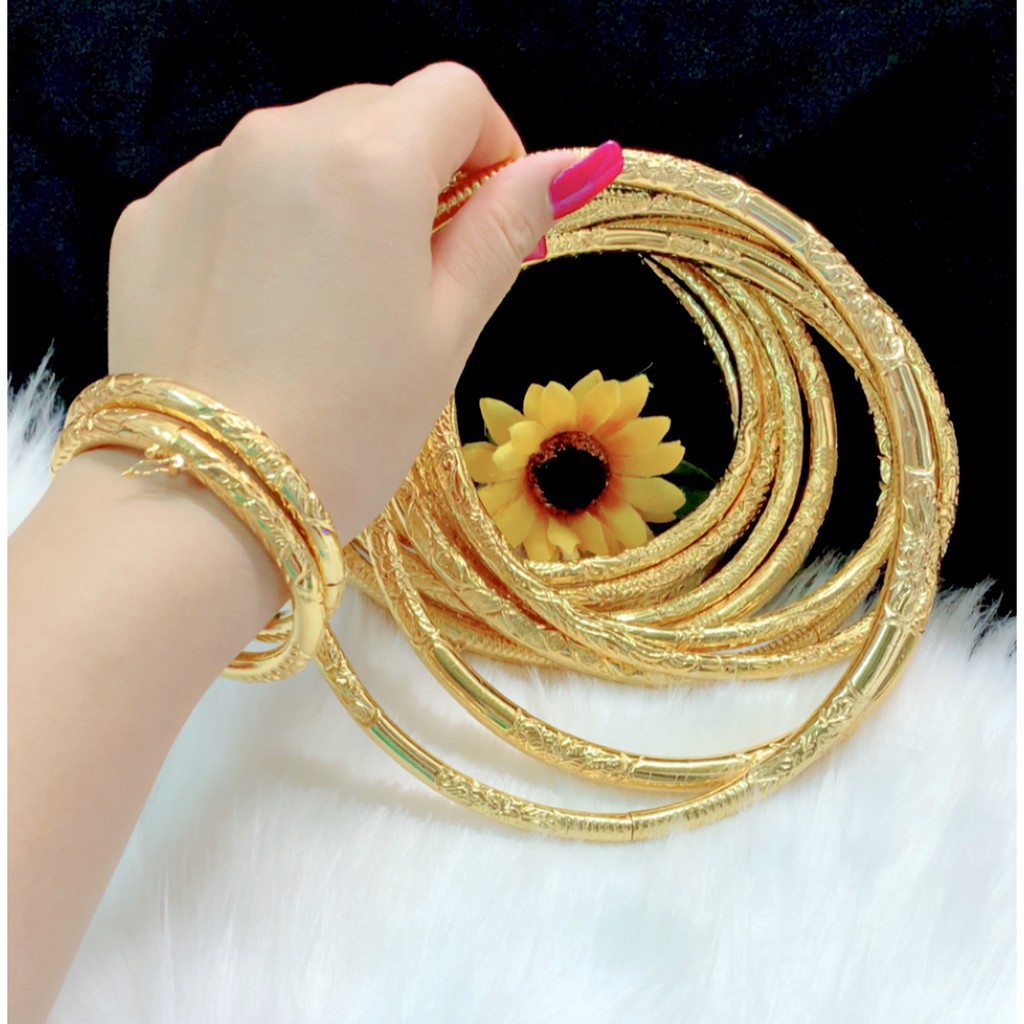 Combo kiềng cổ +vòng tay cưới (tặng kèm hộp)