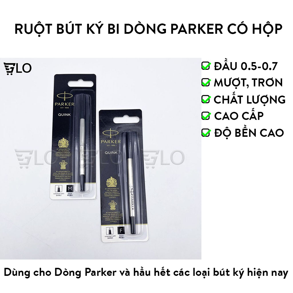 Ruột bút ký bi 0.5mm - 0.7mm dòng parker có hộp