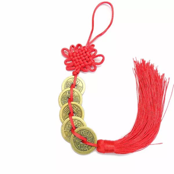 Dây đồng xu ngũ đế cầu may mắn,tài lộc