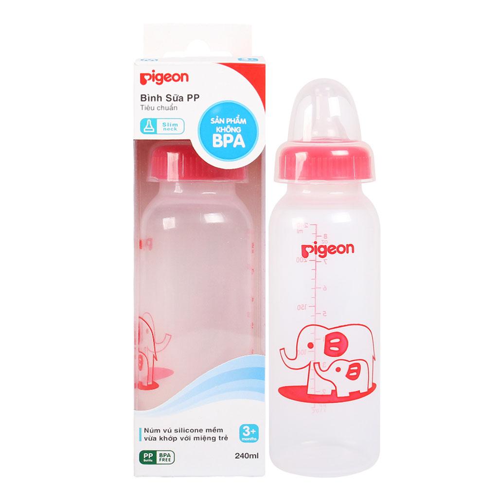 Bình Sữa Pigeon Nhựa PP Tiêu Chuẩn 120/240ml