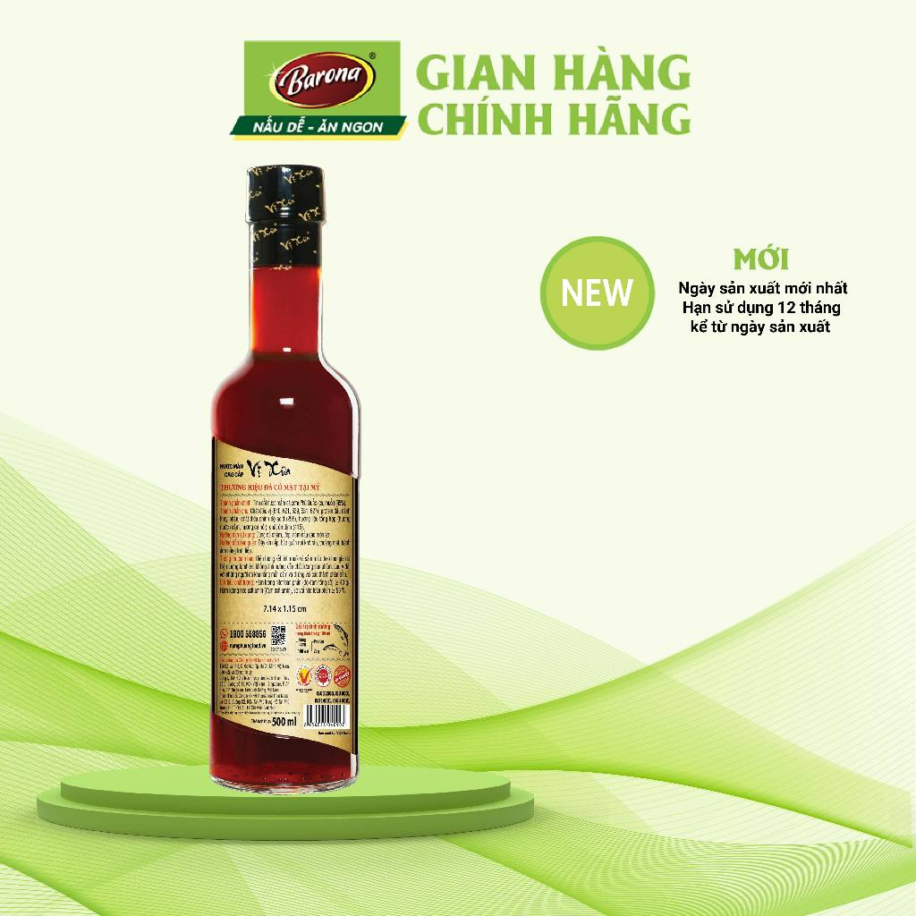 Nước mắm cao cấp Vị Xưa 40 độ đạm 500ml