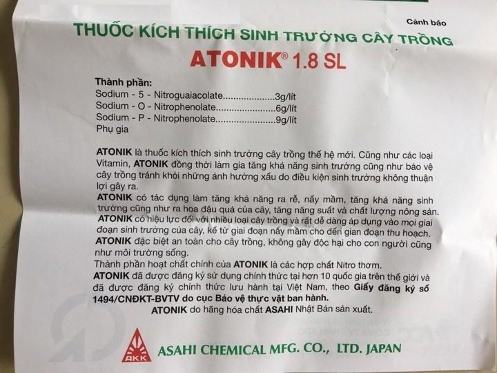 Phân bón lá Atonik gói 10ml phân bón Bình Tiên