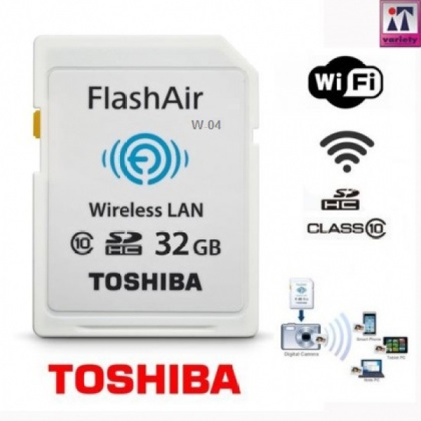 ❤️ Thẻ nhớ Wifi ❤️ Thẻ nhớ TOSHIBA Wifi SDHC FlashAir W-03 90mb/s (Bảo hành chính hãng 2 năm)