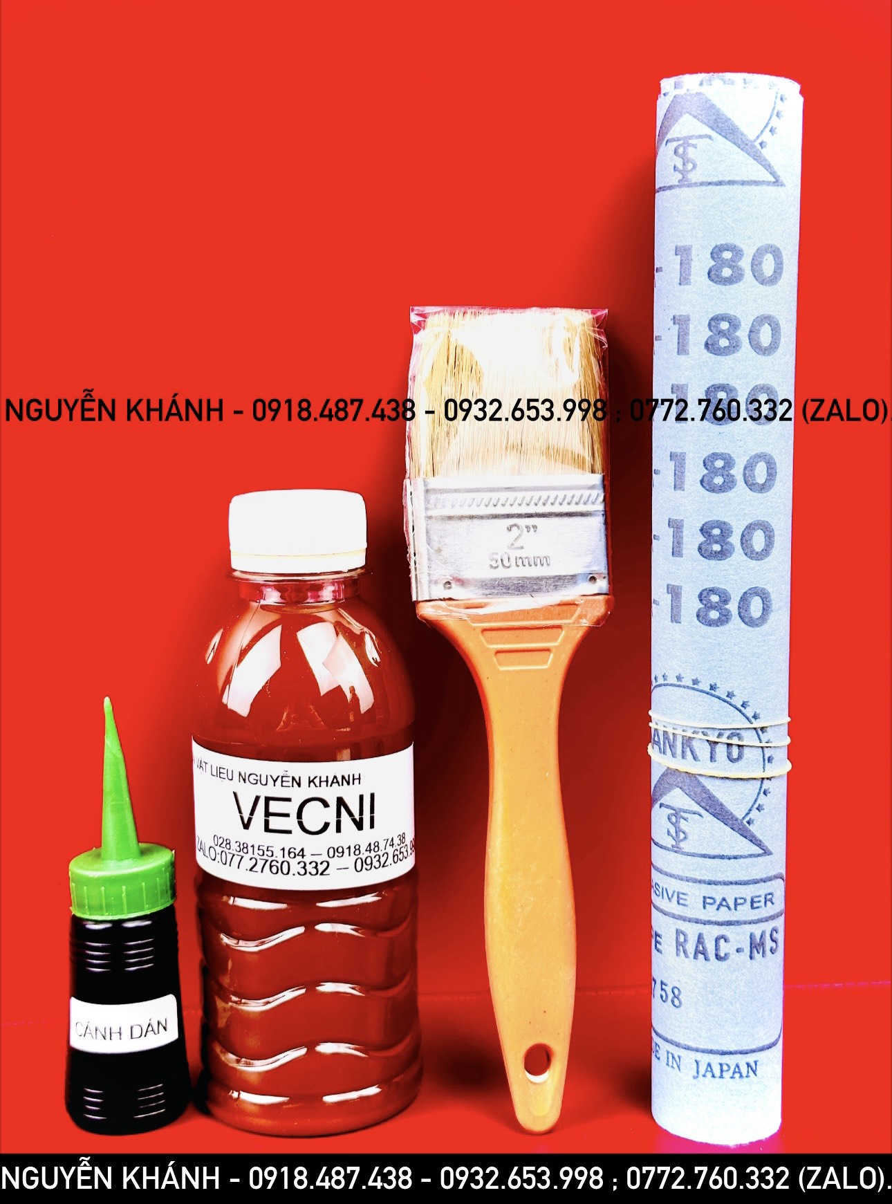 Combo vecni đánh bóng gỗ và màu ( cánh gián , vàng ,đen,đỏ,cam,xanh dương, xanh lá)