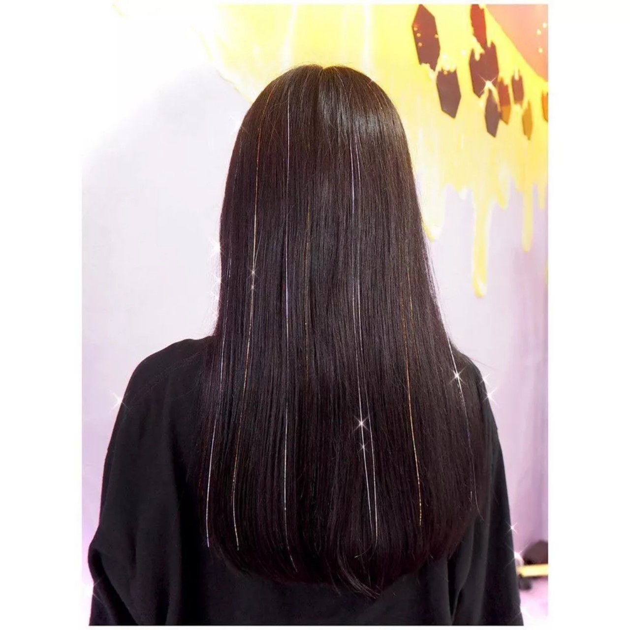Tóc Giả Kẹp Light Kim Tuyến