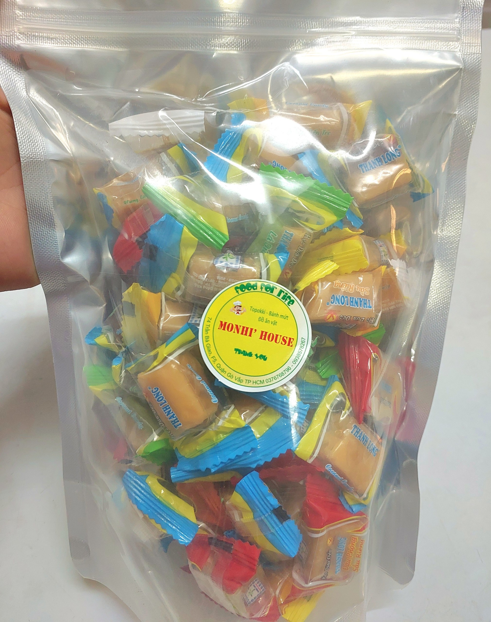 200g kẹo dừa Bến Tre mix đủ vị_Monhi_Food