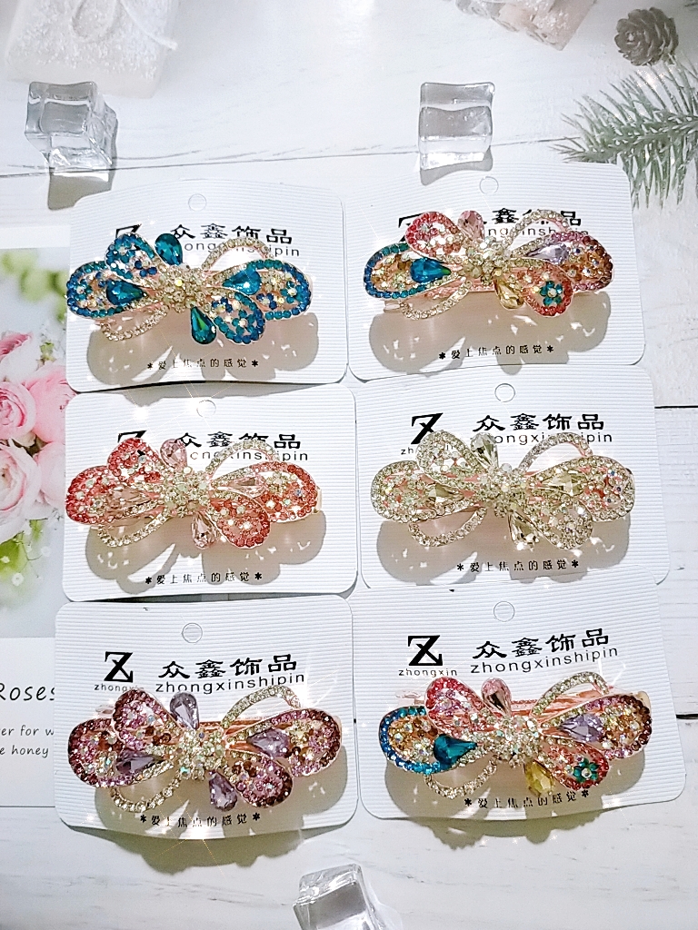 [HCM]kẹp tóc đính đá phía sau