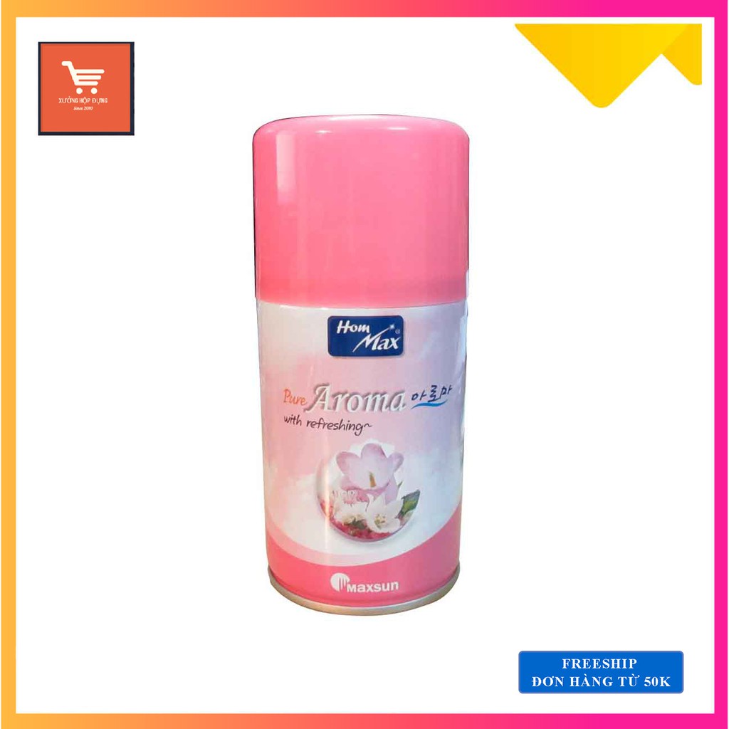 Bình Xịt Thơm Phòng, Khử Mùi Phòng Aroma Hommax- Nhiều Mùi Hương.