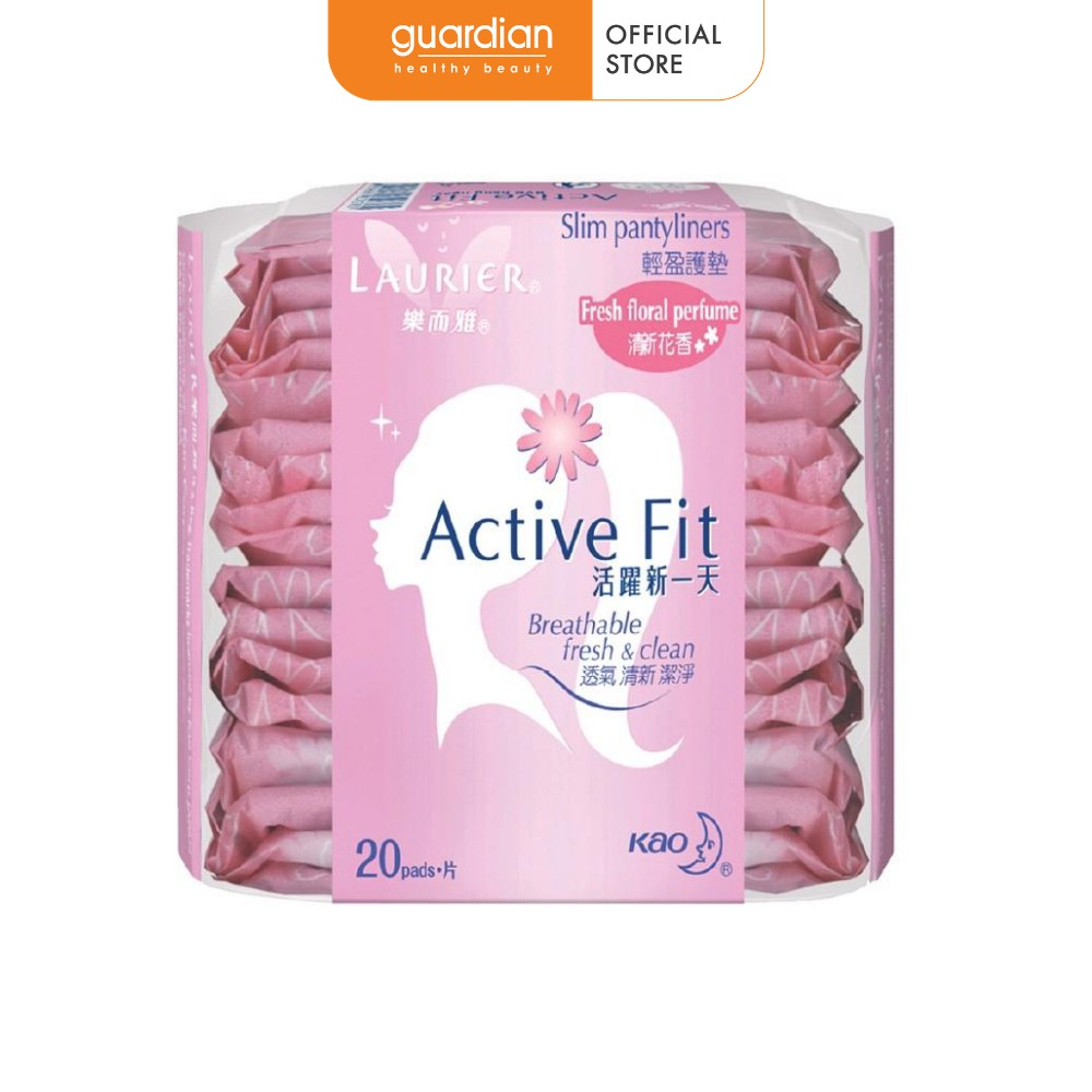 Băng vệ sinh hàng ngày hương thơm active fit quick dry & fresh laurier 20 miếng