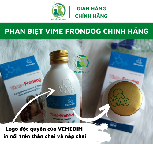 Vime Frondog- Chai Xịt Ve Rận Bọ Chét Chó Mèo 250ml