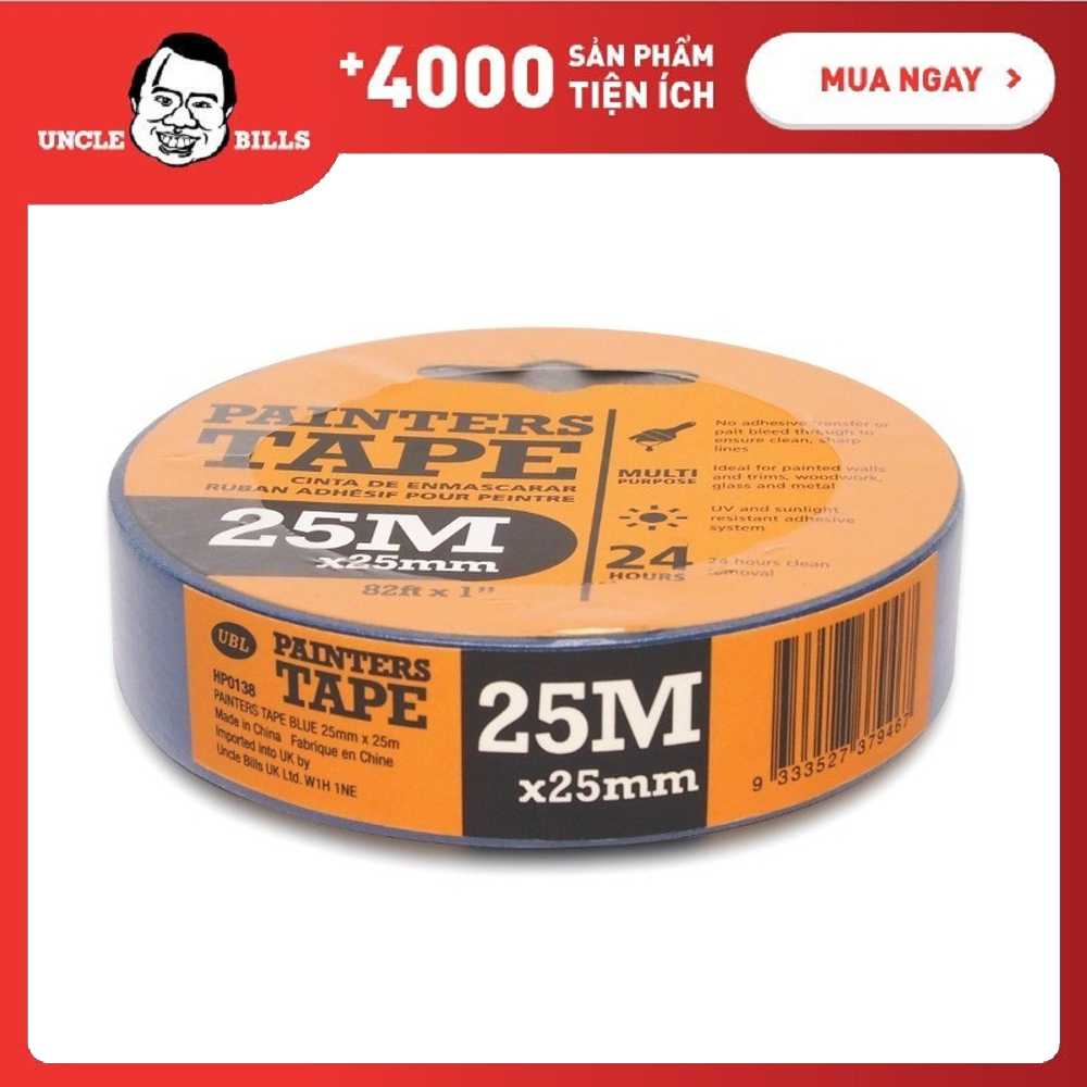 Cuộn băng keo 25mm x 25m UBL HP0138 (Xanh)