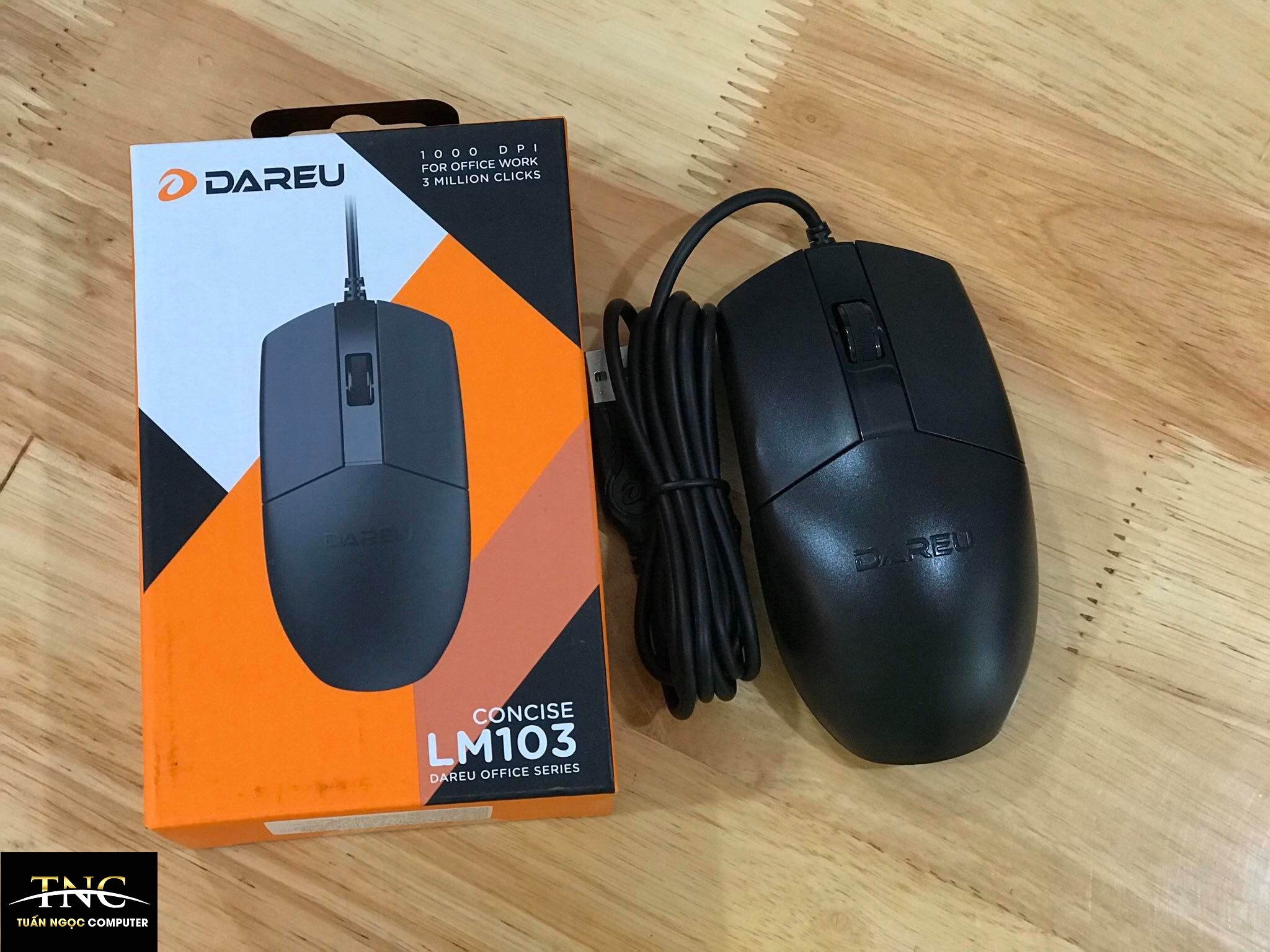 Chuột chơi game Dareu LM103 Black (USB/Đen)