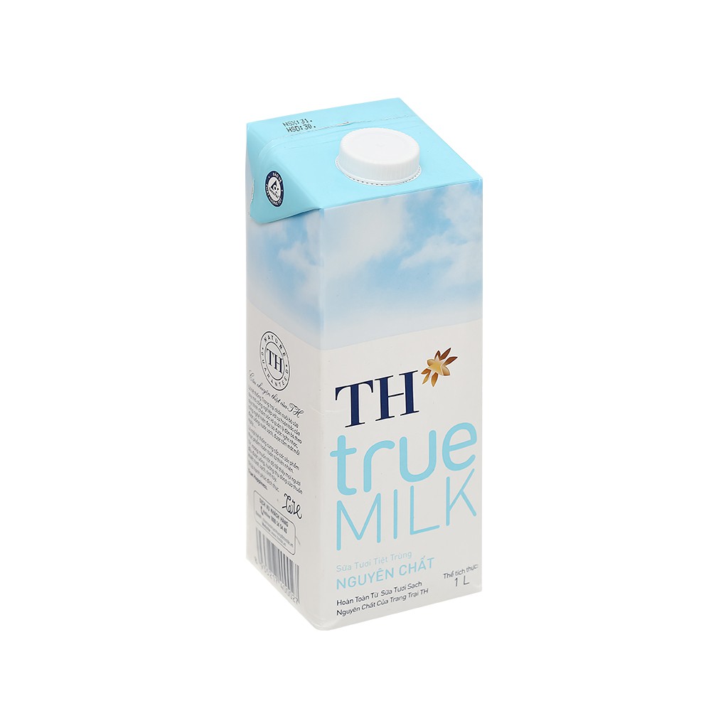 Sữa Tươi Tiệt Trùng TH True Milk Không Đường Hộp 1L