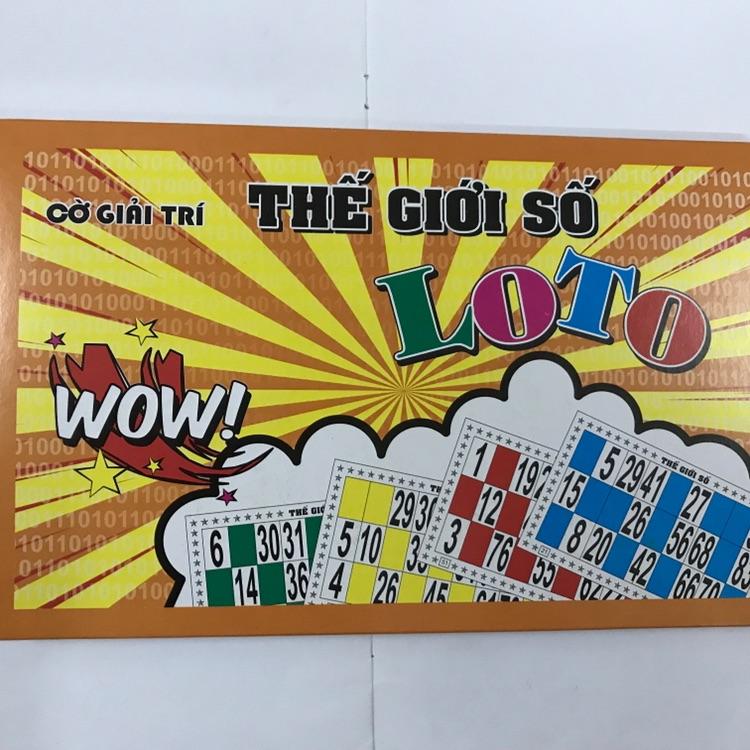 Cờ lô tô bằng gỗ - số rõ - cờ giải trí ngày tết