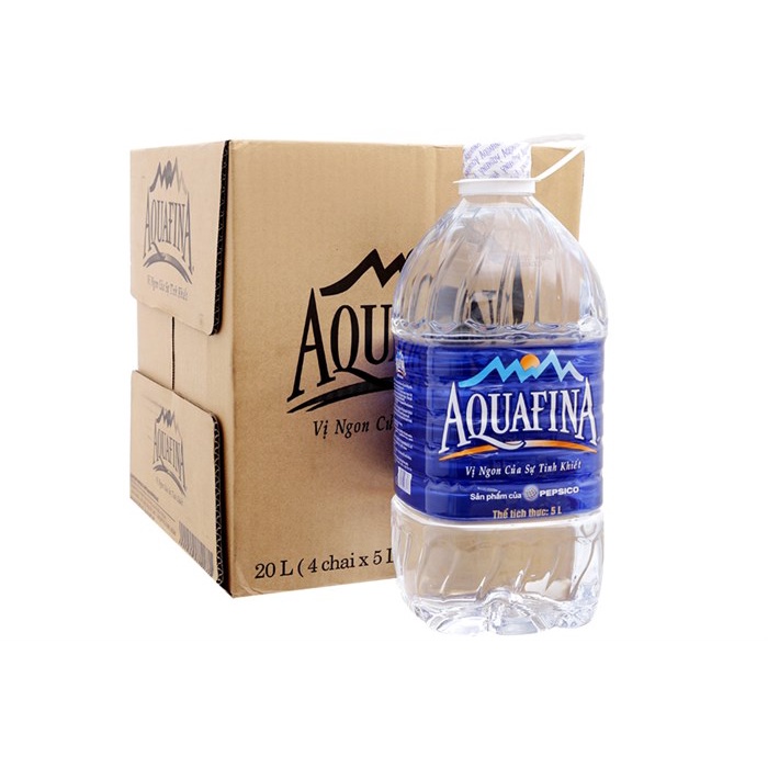 Thùng Nước Suối Aquafina 5l (4 chai)