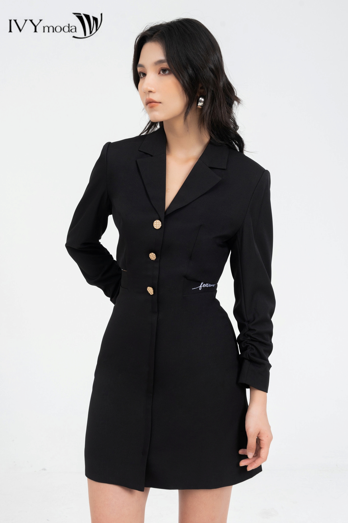 Đầm vest eo cut-out ivy moda ms 48b9456