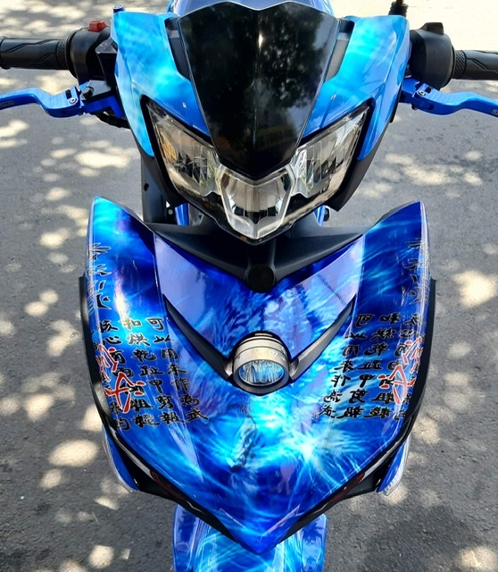 TEM TRÙM EX150 BẠCH HỔ XANH GP