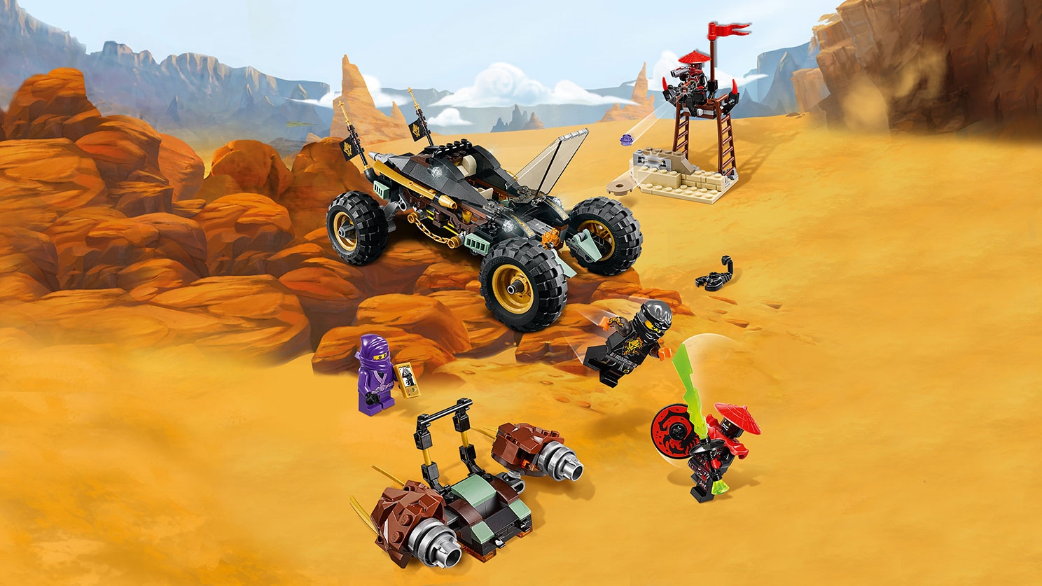 Lego Ninjago 70589 - Xe Rock Roader (Chính hãng)
