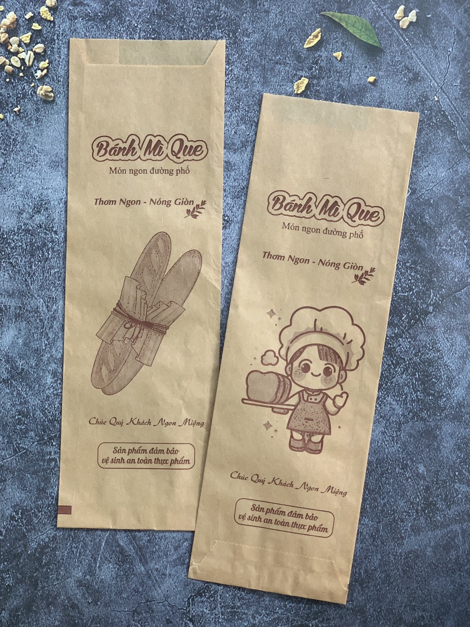 Túi bánh mì que thấm dầu