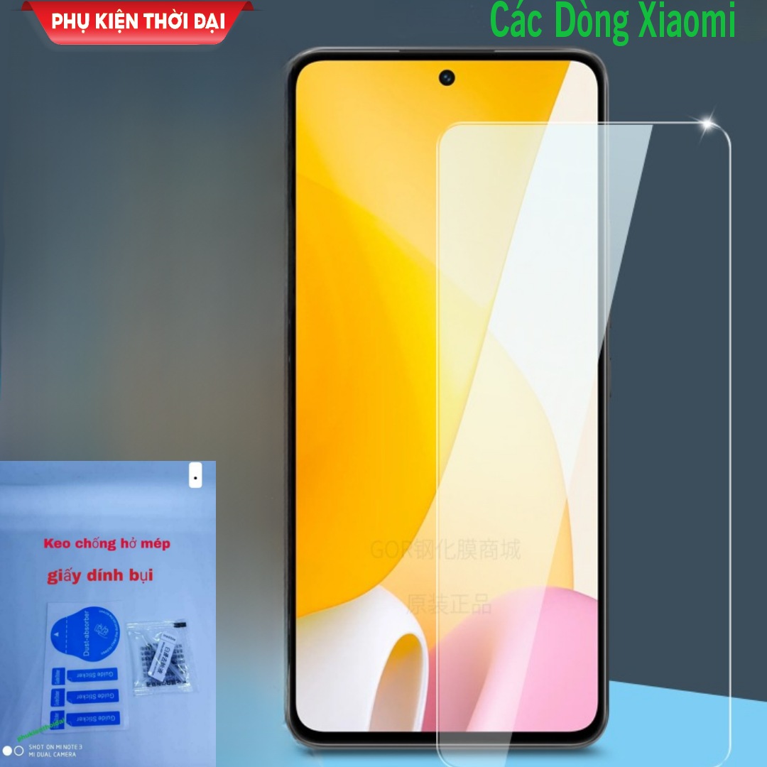 Cường lực Poco F3 / Redmi K40 / K40 Pro / K40 / K40 Gaming / K50 / K50 Pro / K50 Ultra / K50 Gaming / K60 / K60 Pro / Poco X3 / X3 Pro / K30 Pro / K30 / K60 Ultra / K70 trong suốt loại tốt