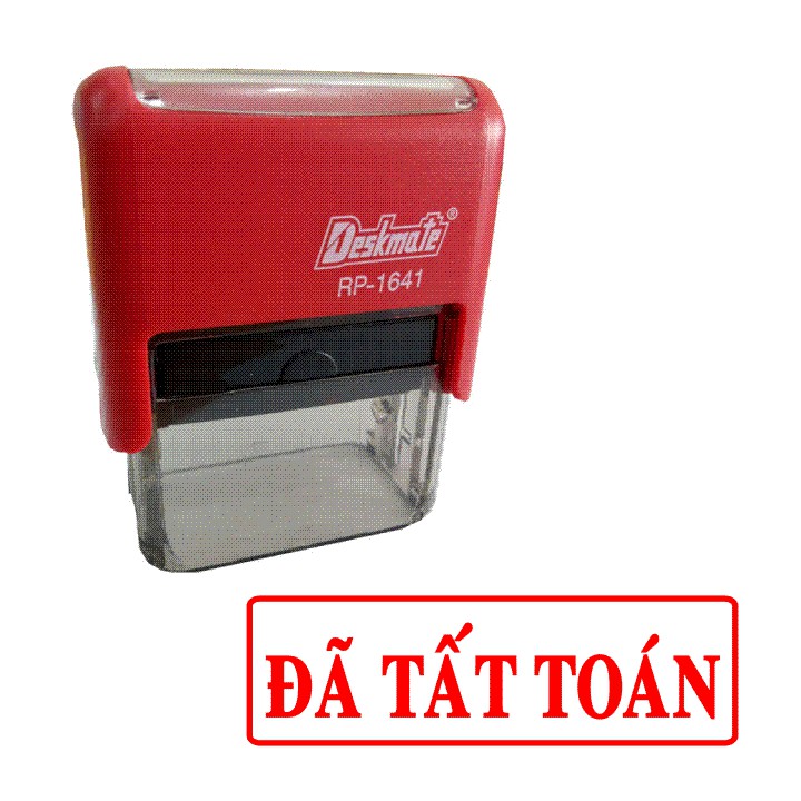 CON DẤU LIỀN MỰC ĐÃ TẤT TOÁN