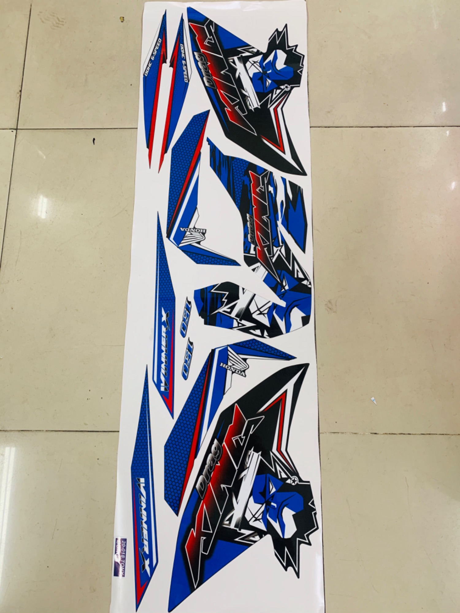 [HCM]Tem rời WinnerX mẫu kingdrag 3 lớp cao cấp