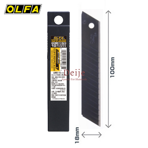 Lưỡi dao Nhật OLFA LBBD-10 18mm (hộp 10 lưỡi)