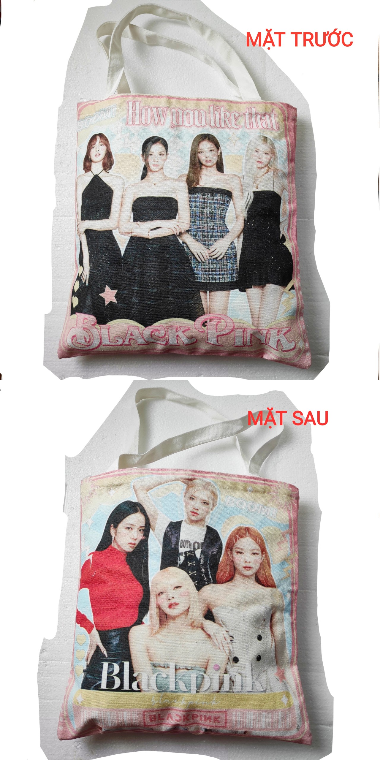 [Có sẵn] Túi vải in hình BLACKPINK