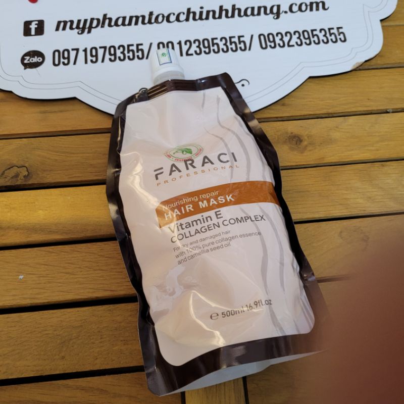 (Chính hãng công ty) HẤP COLLAGEN SIÊU MỀM MƯỢT FARACI 500ML