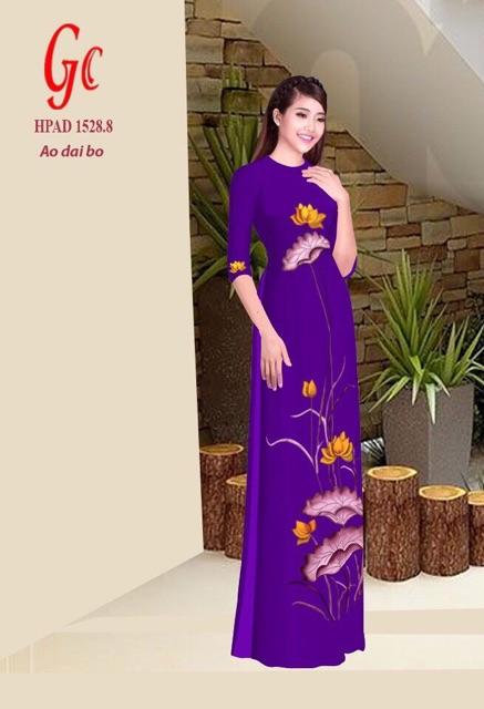 [HCM]Vải áo dài hoa sen