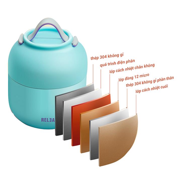 Bình ủ cháo giữ nhiệt Relea 500ml