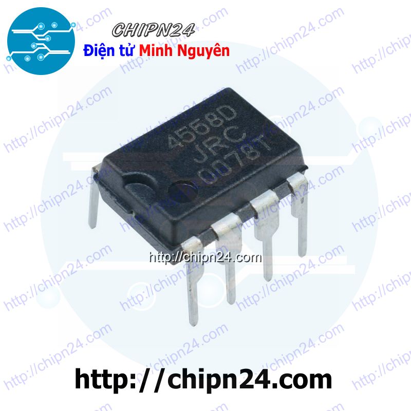 [3 con] (DIP) IC JRC4558 DIP-8 (JRC4558D 4558)