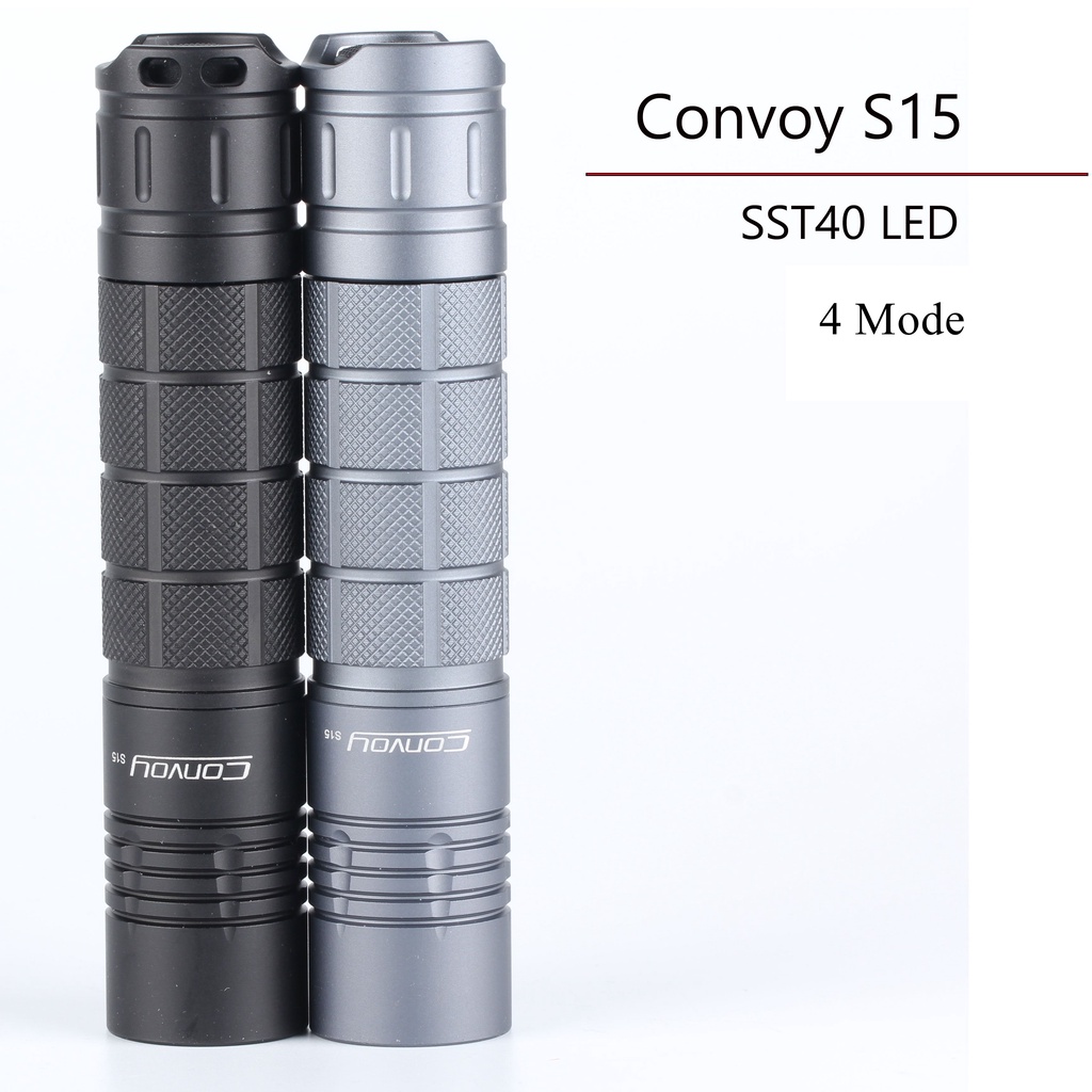 Đèn pin convoy s15 sst40 / sft40 led mini 18650 chất lượng cao