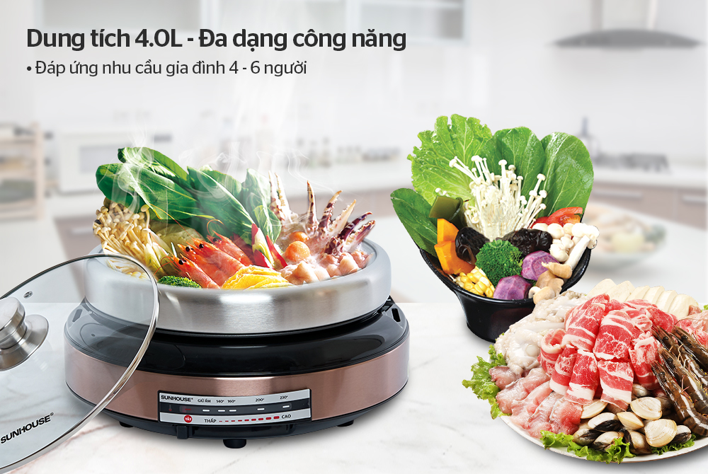 Lẩu điện SUNHOUSE SHD4526