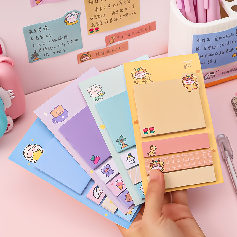 Giấy Note Ghi Chú Có Keo , Set Giấy Note Dễ Thương Mẫu 2023