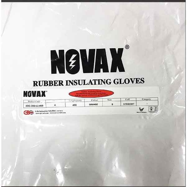 Găng tay cách điện novax 36000v