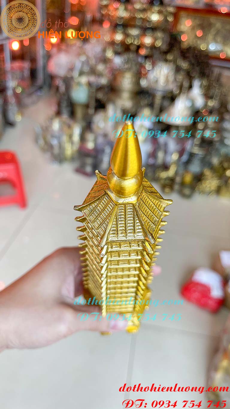 Tháp Văn Xương 13 Tầng Bằng Đồng Cao 30cm