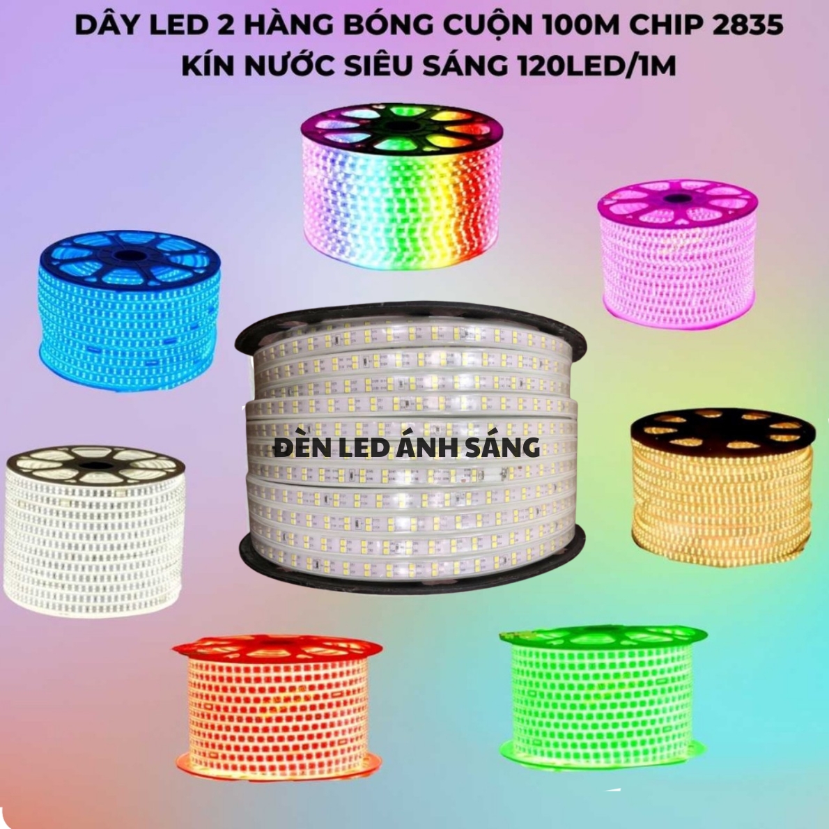 Dây LED đôi 2835 - 2 hàng bóng siêu sáng 5m - 10m