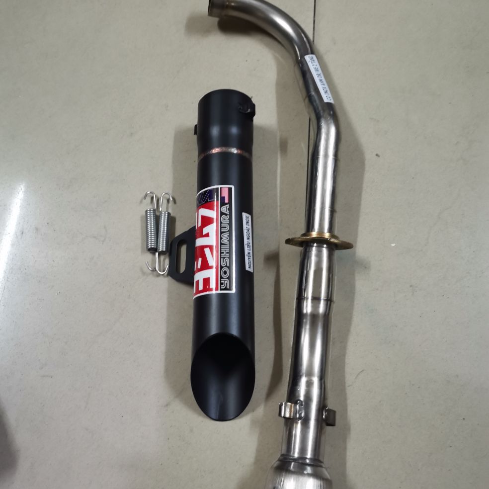 pô sirius rc kiểu toke kou inox không full cổ (màu đen)