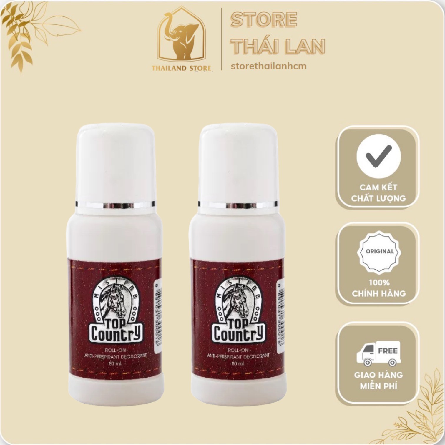 Lăn khử mùi ngựa Top Country Thái Lan 60ml