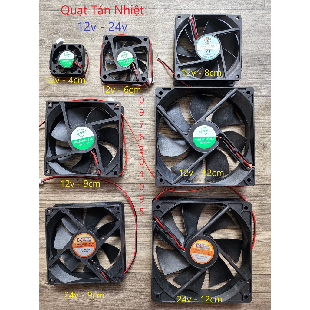 Quạt Tản Nhiệt 12v - 24v