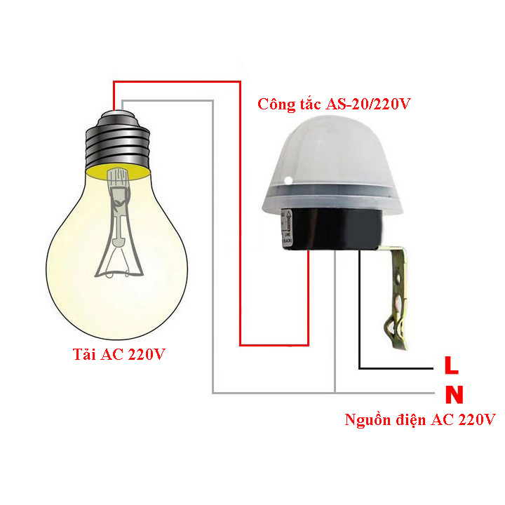 Công tắc cảm biến ánh sáng AS-20