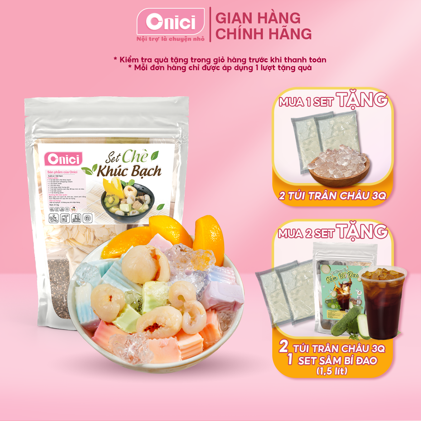 SET CHÈ KHÚC BẠCH NẤU 20 CHÉN Bếp Của Mẹ Onici