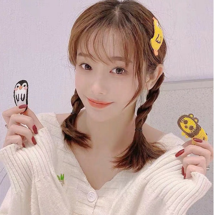 KẸP TÓC LEN HÌNH THÚ ĐÁNG YÊU