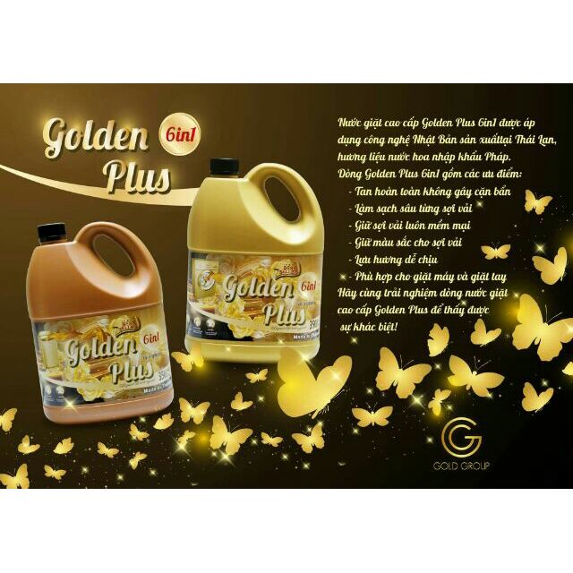 NƯỚC GIẶT GOLDEN PLUS 6IN1 3500ML THÁI LAN